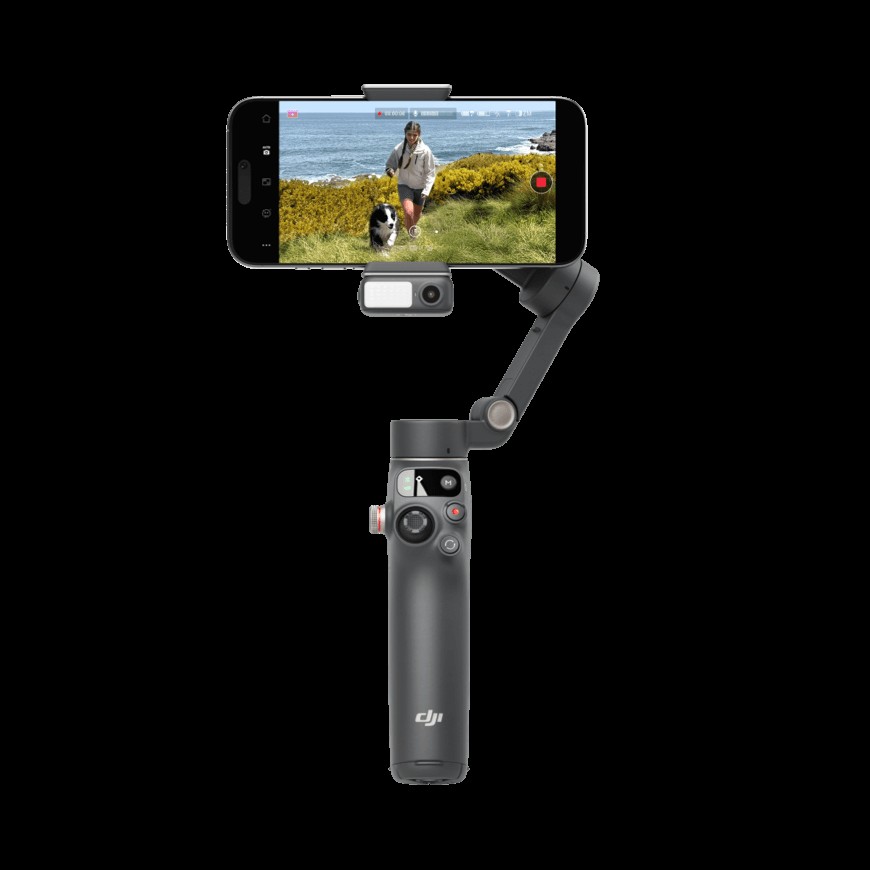 DJI 오즈모 모바일 7 스마트폰 짐벌 (3축 안정화, 10시간 배터리, 내장 삼각대)