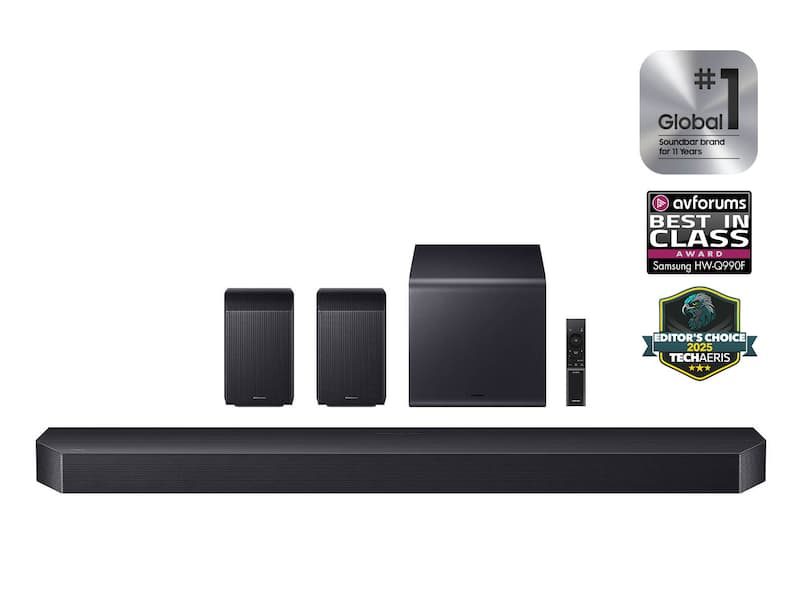 Q-series Soundbar HW-Q990F 11.1.4 ch Subwoofer & Rear Speaker (2025)