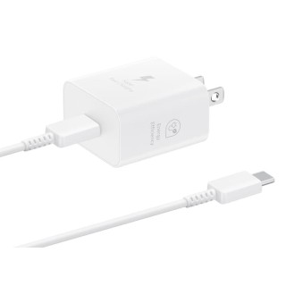 삼성 25W PD 충전기 (화이트, 25W 고속 충전, USB-C 케이블 포함)