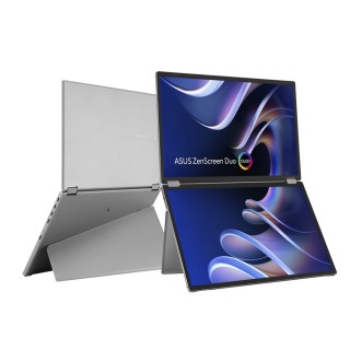 ASUS ZenScreen Duo OLED MQ149CD 360° 폴더블 듀얼 OLED 휴대용 모니터 (듀얼 14인치 FHD, HDR400 TrueBlack)