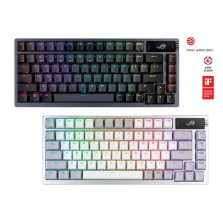 ROG 아조스 게이밍 커스텀 키보드 (75% 개스킷, 핫스왑 NX, OLED, 트라이모드, 2000시간)
