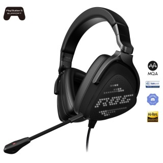 ROG 델타 S 애니메이트 게이밍 헤드셋 (교체 이어컵, AI 마이크, 310g, USB-C)