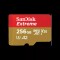 샌디스크 Extreme microSDXC UHS-I 256GB (읽기 190MB/s, V30·A2, QuickFlow)